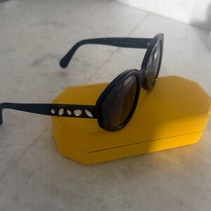 Swarovski Black Sunglasses with Crystal Details